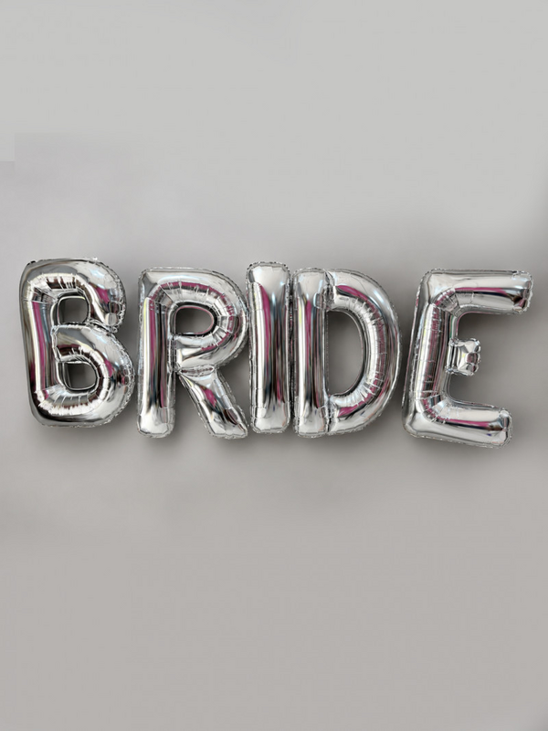 Большие шары-буквы на девичник BRIDE