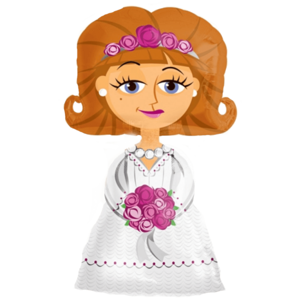 Ходячий шар-фигура "Невеста"