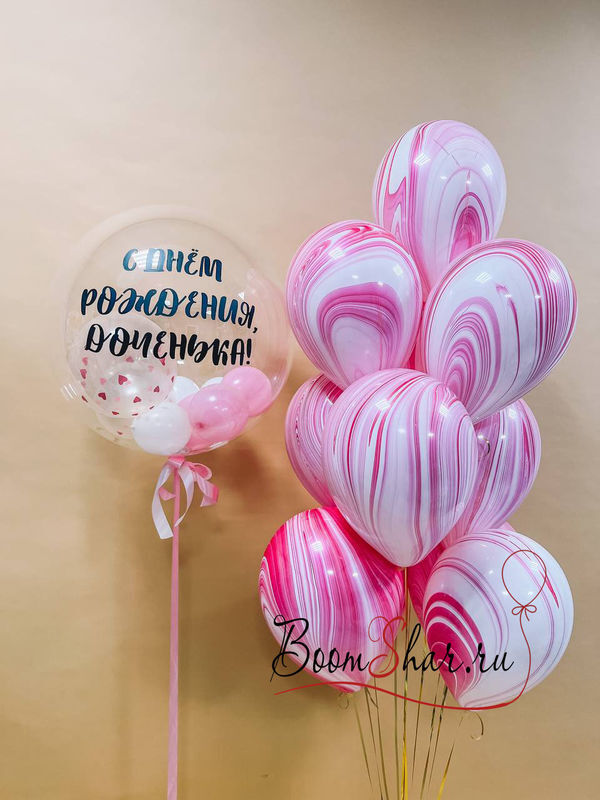 Набор воздушных шаров для доченьки