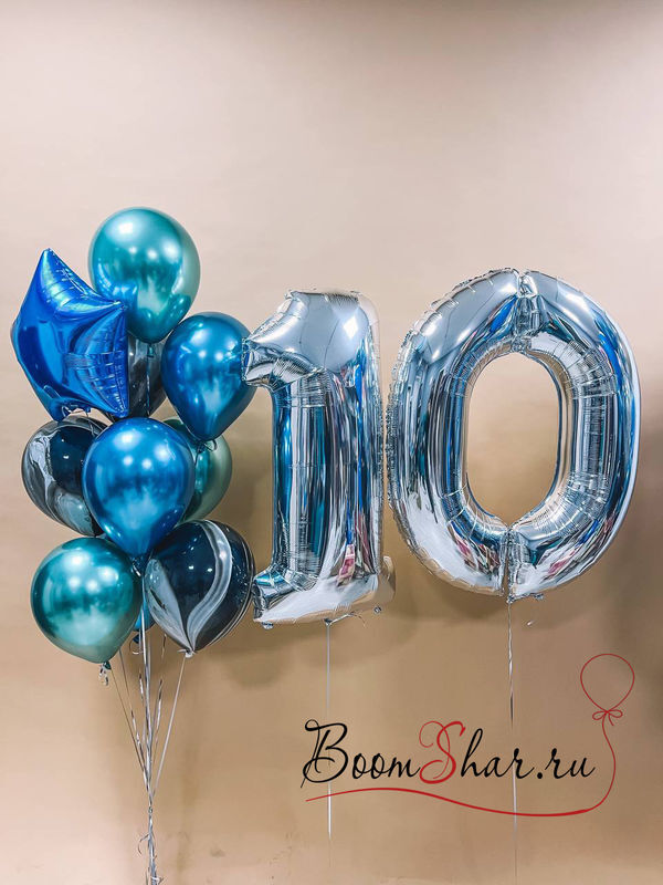 Воздушные шарики на 10 лет мальчику
