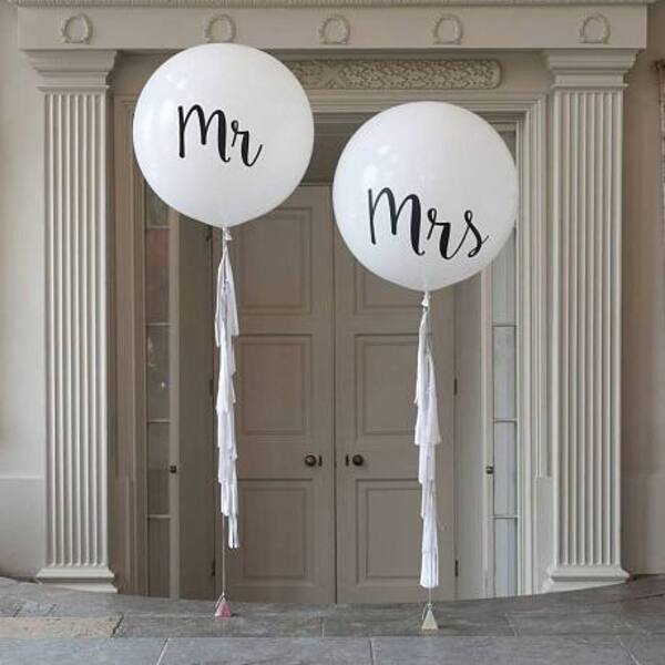 Большие шары "Mr & Mrs"