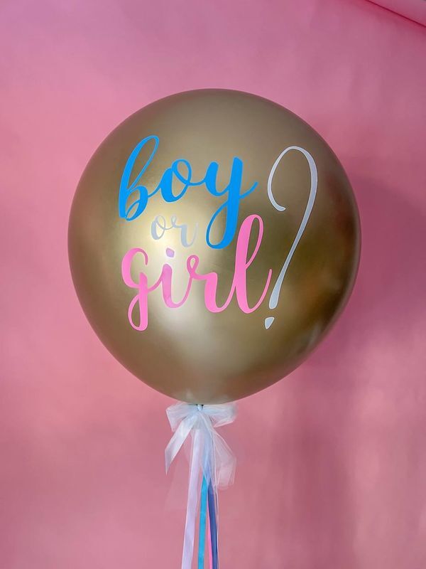 Золотой шар "Boy or girl?"